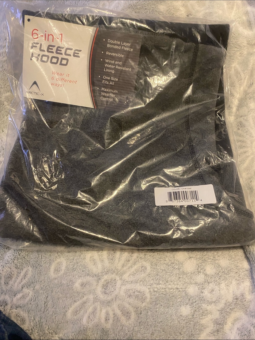 6-in-1 Fleece Hood - Charcoal Gray